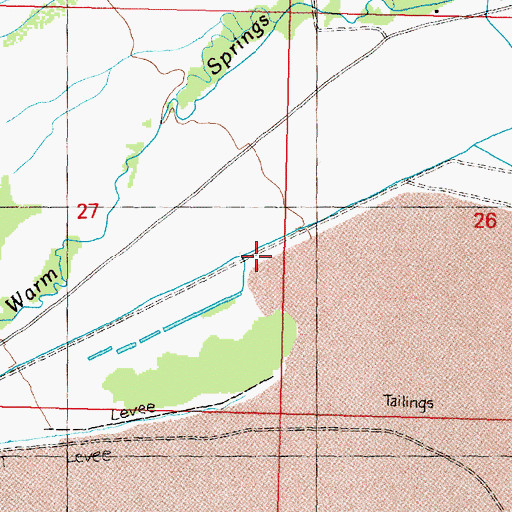Topographic Map of 05N10W27DADA01 Well, MT