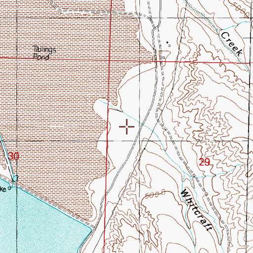 Topographic Map of 05N09W29BC__01 Well, MT