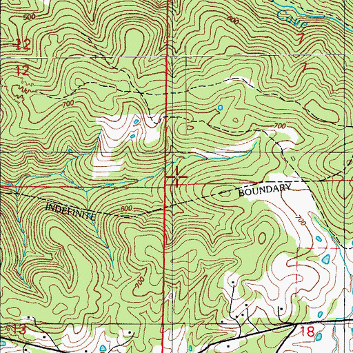 Topographic Map of Frazier Prospect, AR
