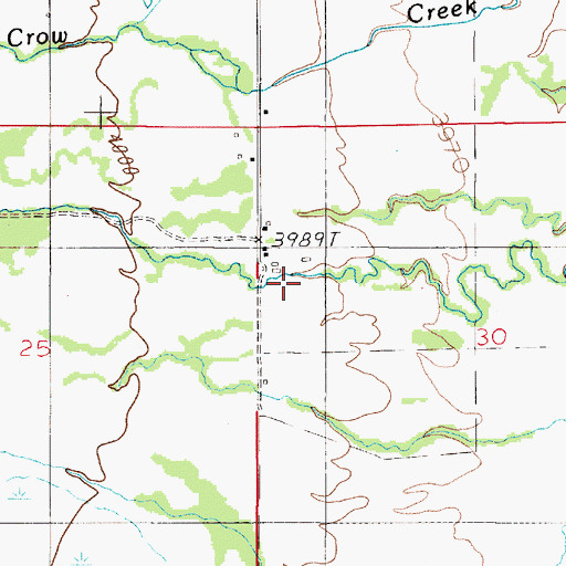 Topographic Map of 05N02E30BC__01 Well, MT