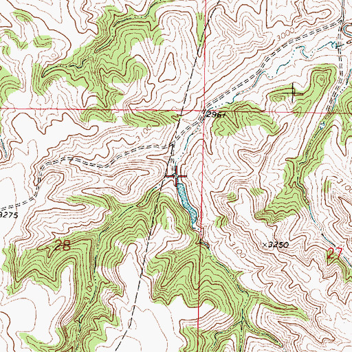 Topographic Map of 05N40E28AADC01 Well, MT
