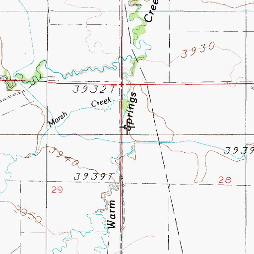 Topographic Map of 05N02E28BBCC01 Well, MT