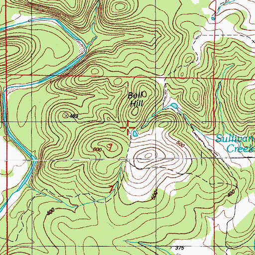 Topographic Map of G W W Patterson Prospect, AR