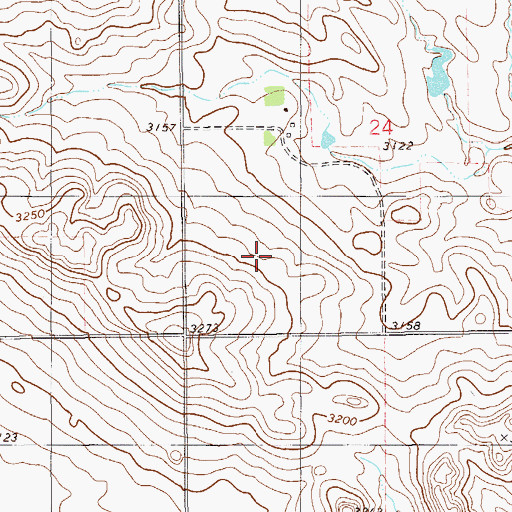 Topographic Map of 05N59E24CD__01 Well, MT