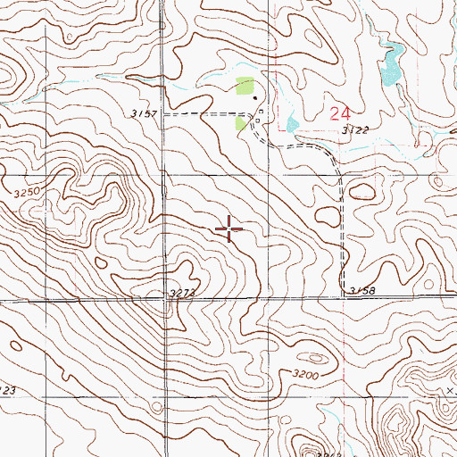 Topographic Map of 05N59E24CD__01 Well, MT