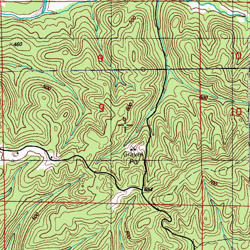 Topographic Map of Haigwood Prospect, AR