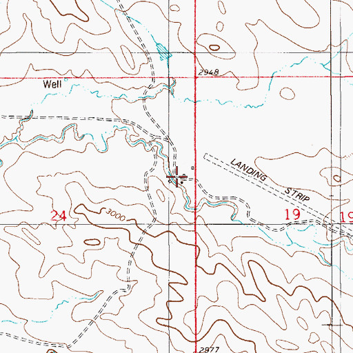 Topographic Map of 05N56E24ADAD01 Well, MT