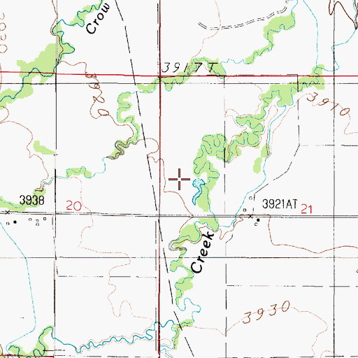 Topographic Map of 05N02E21BC__01 Well, MT