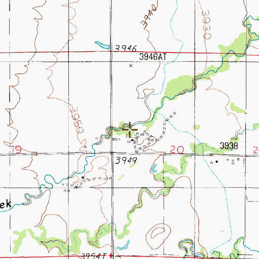 Topographic Map of 05N02E20BC__02 Well, MT