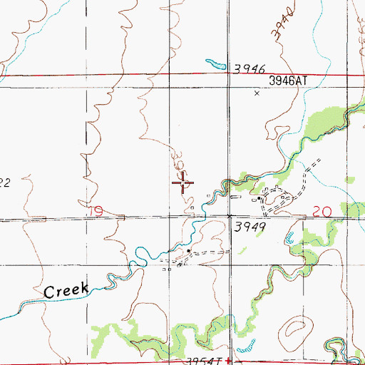 Topographic Map of 05N02E19AD__01 Well, MT