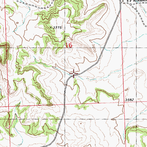 Topographic Map of 05N28E16C___01 Well, MT