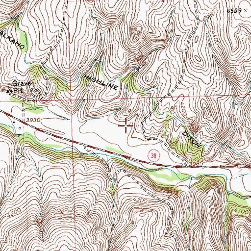 Topographic Map of 05N20W23BAC_01 Well, MT