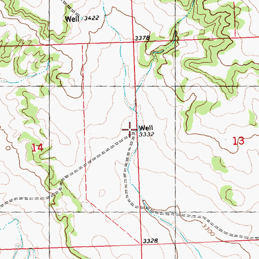 Topographic Map of 05N29E14ADDD01 Well, MT