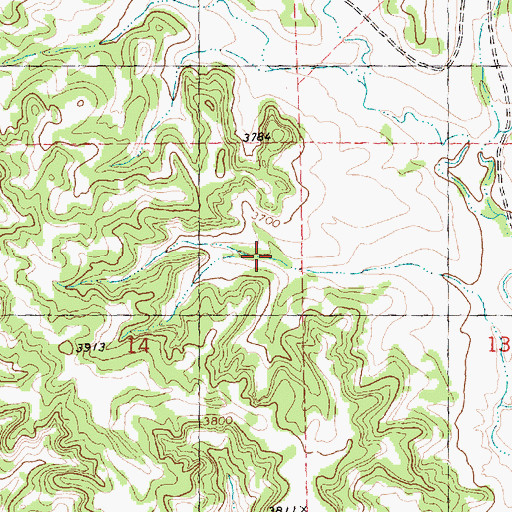 Topographic Map of 05N27E14ADAB01 Well, MT
