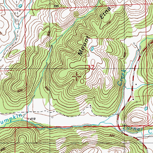 Topographic Map of J P Barnes Prospect, AR