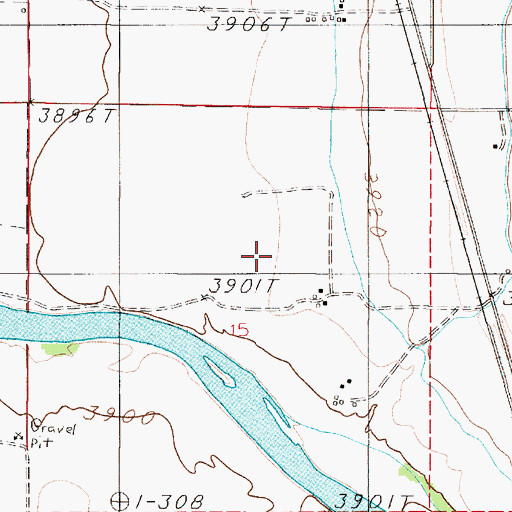 Topographic Map of 05N02E15AC__01 Well, MT