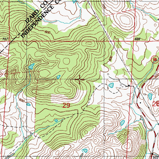 Topographic Map of J R Dobson Prospect, AR