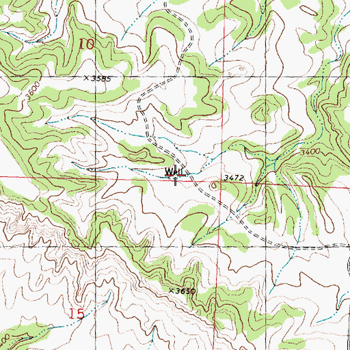 Topographic Map of 05N30E10DDDC01 Well, MT
