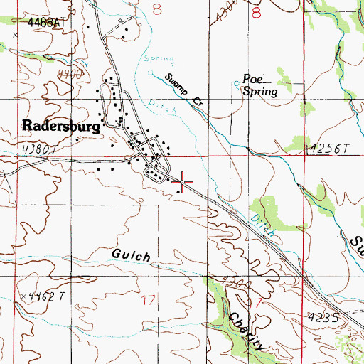 Topographic Map of 05N01E17AB__01 Well, MT