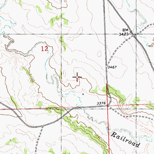 Topographic Map of 05N28E12D___01 Well, MT