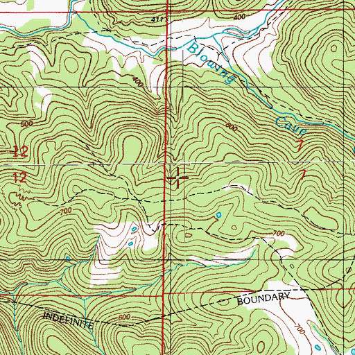 Topographic Map of Jake Cole Prospect, AR