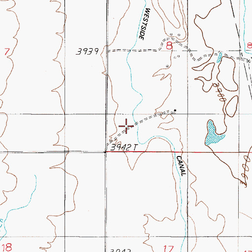 Topographic Map of 05N02E08CC__01 Well, MT