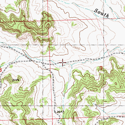 Topographic Map of 05N28E09BCDC01 Well, MT