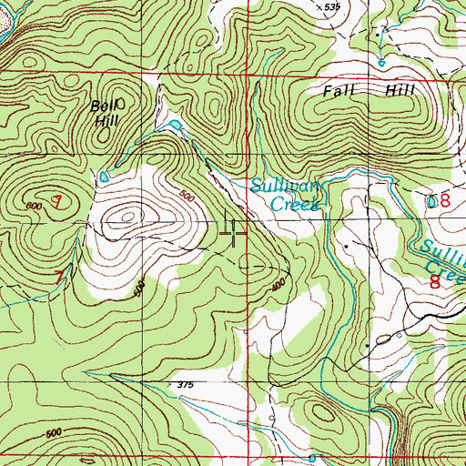 Topographic Map of John Patterson Prospect, AR