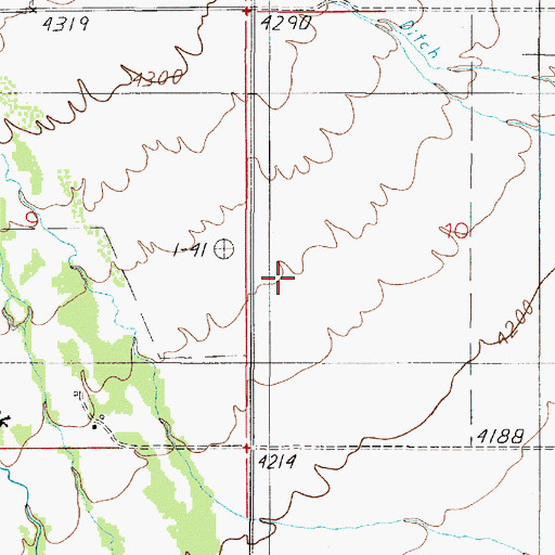 Topographic Map of 05N01E10CB__01 Well, MT