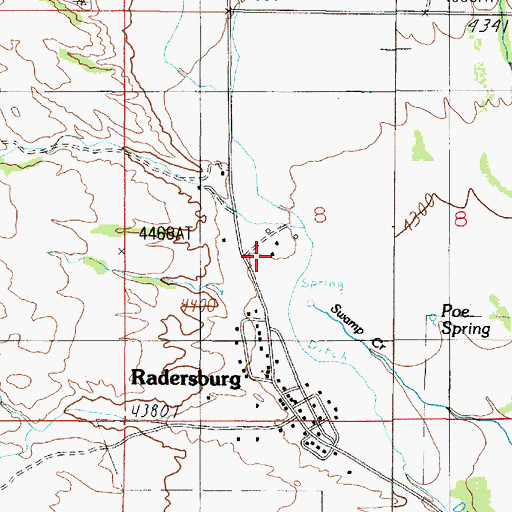 Topographic Map of 05N01E08CA__01 Well, MT