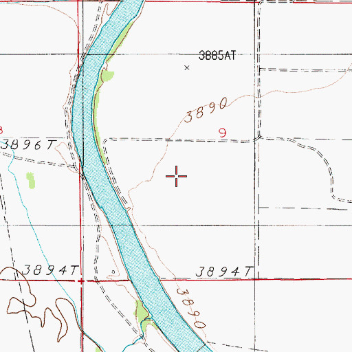 Topographic Map of 05N02E09CA__01 Well, MT