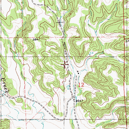 Topographic Map of 05N27E12BADC01 Well, MT