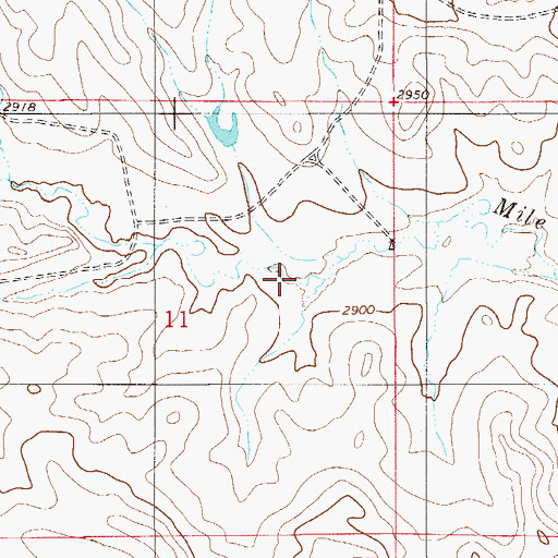 Topographic Map of 05N55E11AC__01 Well, MT
