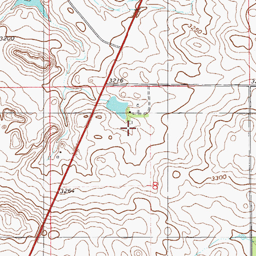 Topographic Map of 05N59E08BA__01 Well, MT