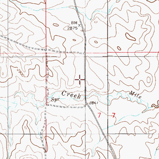 Topographic Map of 05N56E07BBC_01 Well, MT