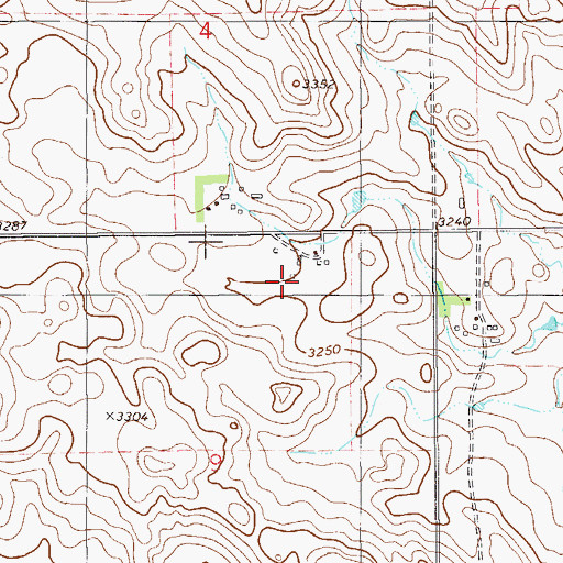 Topographic Map of 05N59E09AB__01 Well, MT