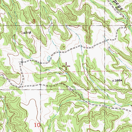 Topographic Map of 05N27E03DCD_01 Spring, MT