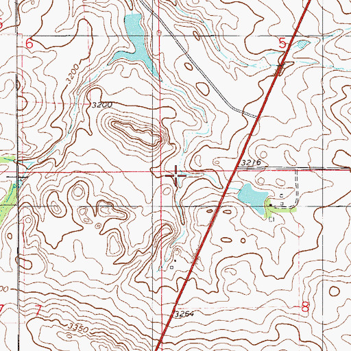 Topographic Map of 05N59E08BC__01 Well, MT