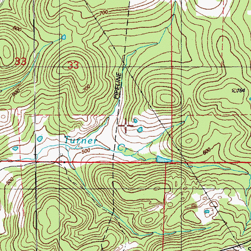 Topographic Map of Lassiter Mine, AR