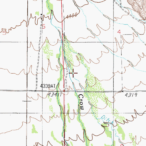 Topographic Map of 05N01E04CC__01 Well, MT