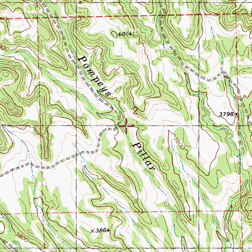 Topographic Map of 05N27E02CAA_01 Spring, MT