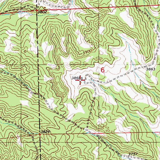 Topographic Map of 05N27E06CAD_01 Well, MT