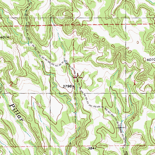 Topographic Map of 05N27E01BCB_01 Spring, MT