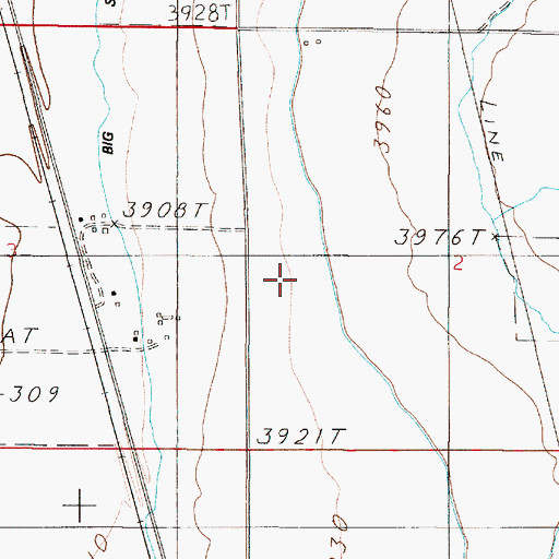 Topographic Map of 05N02E02CB__01 Well, MT