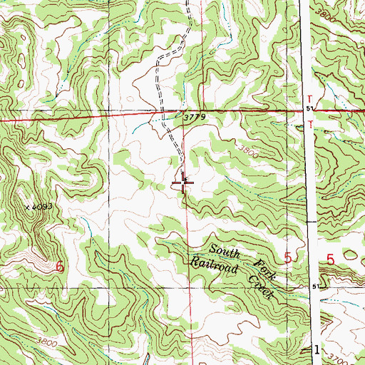 Topographic Map of 05N28E06AADD01 Well, MT