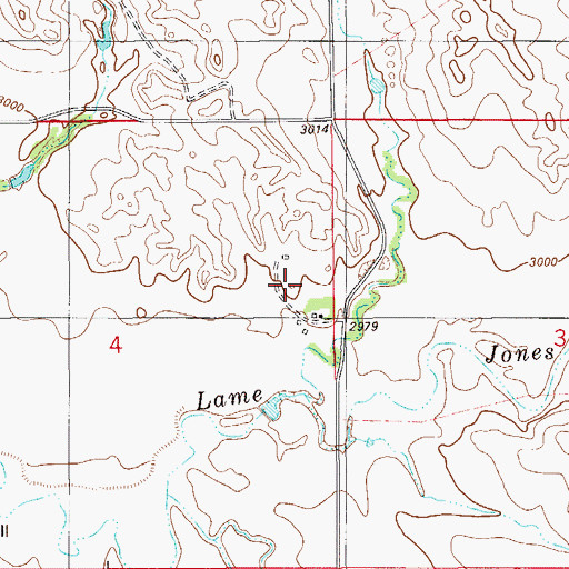 Topographic Map of 05N57E04ADAC01 Well, MT