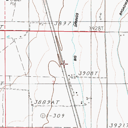 Topographic Map of 05N02E03AC__01 Well, MT