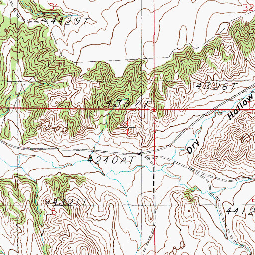 Topographic Map of 05N03E06AA__01 Well, MT