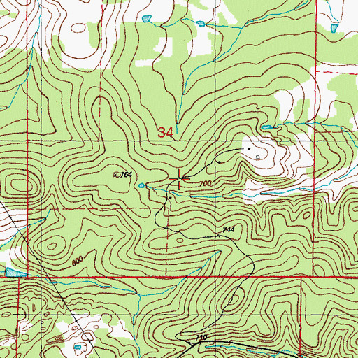 Topographic Map of Maxfield Prospect, AR