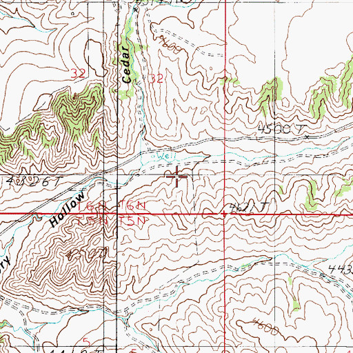 Topographic Map of 06N03E32DD__01 Well, MT